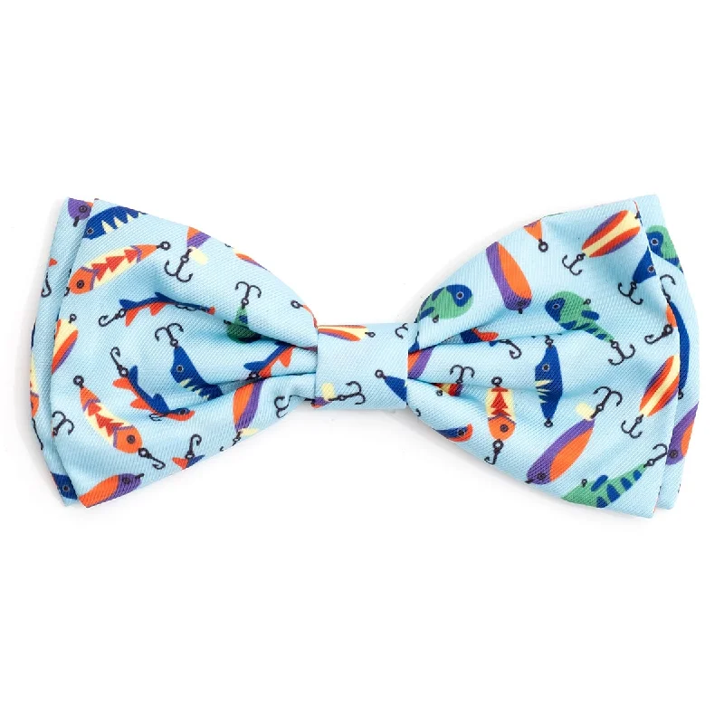 Gone Fishin' Dog Bow Tie