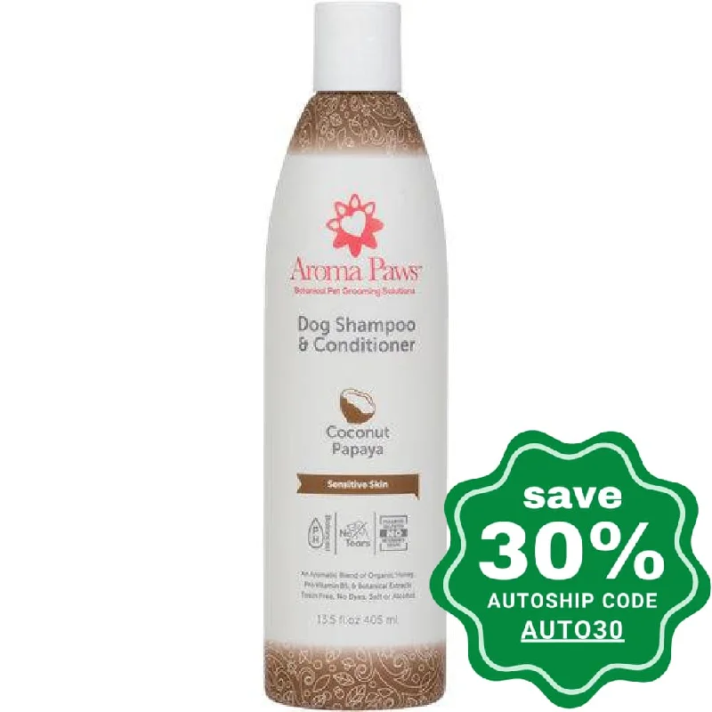 Aroma Paws - Dog Shampoo & Conditioner - Coconut Papaya - 13.5OZ