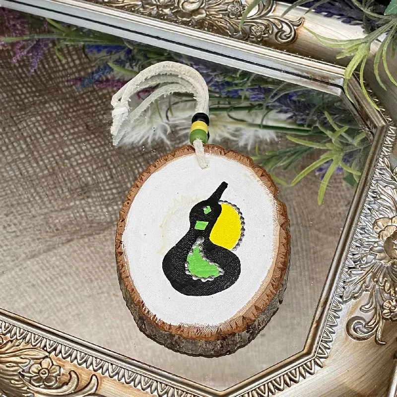 Hand-Painted Wooden Ornaments; by Lillian's Indiancrafts