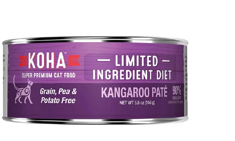 Koha Limited Ingredient Paté Grain Free Kangaroo Wet Cat Food 5.5oz Case of 24