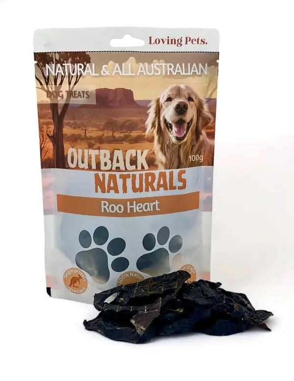 Loving Pets Australia Roo Heart Dog Treats 7.05 oz