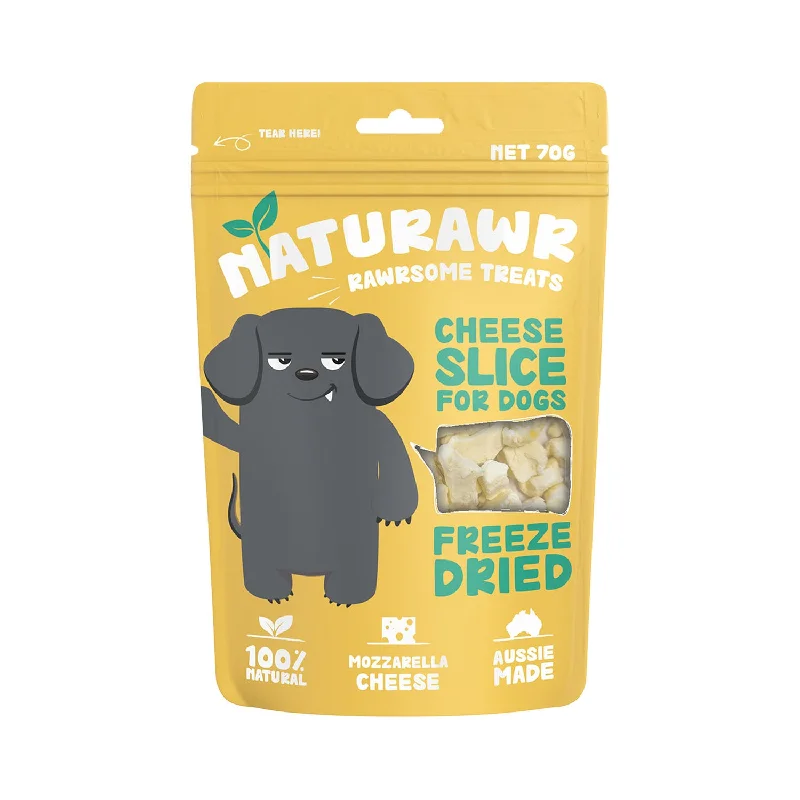 Naturawr Cheese Slice Freeze Dried Dog Treats
