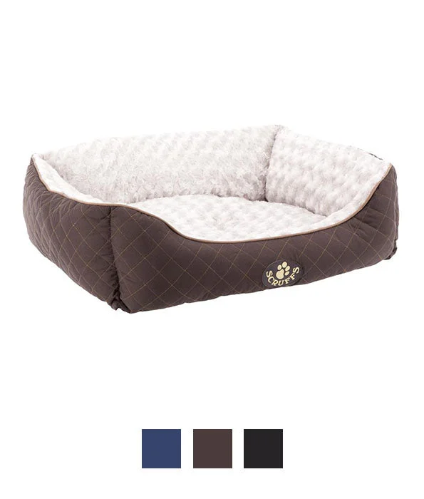 Scruffs Wilton Box Dog Bed - M-BROWN
