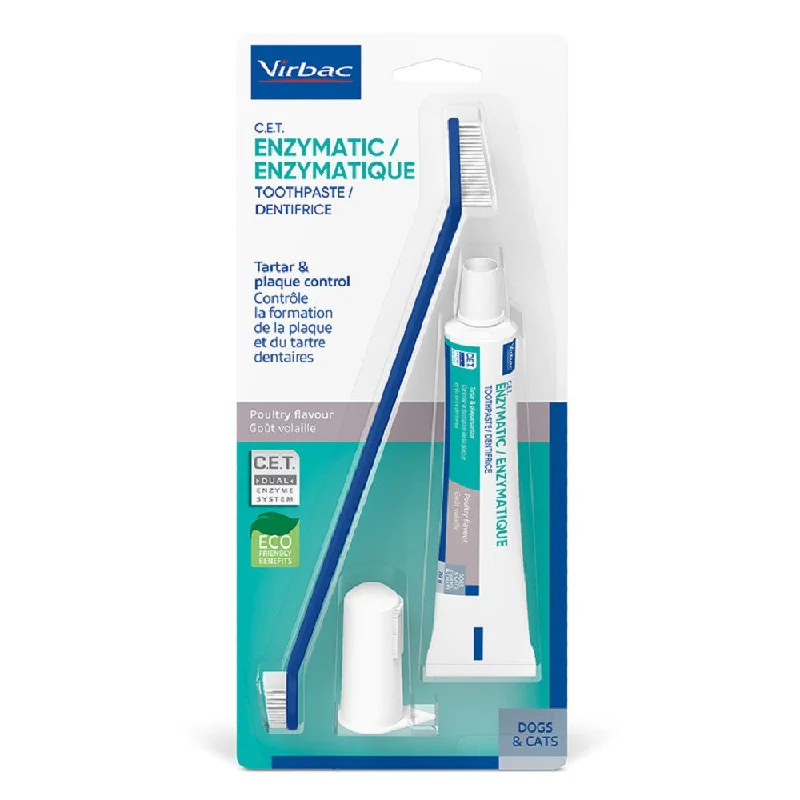 C.E.T. Enzymatic Toothpaste Kit for Dogs & Cats